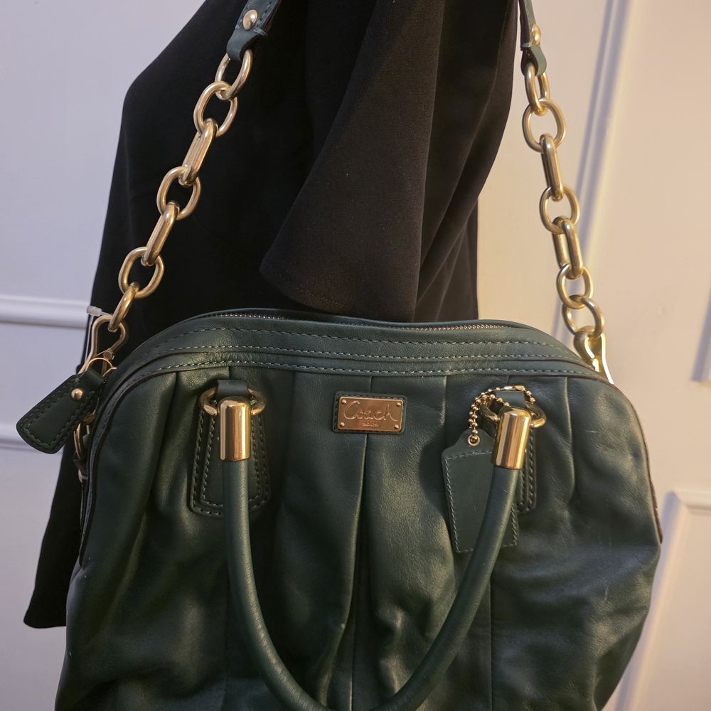 Green Leather Handbag